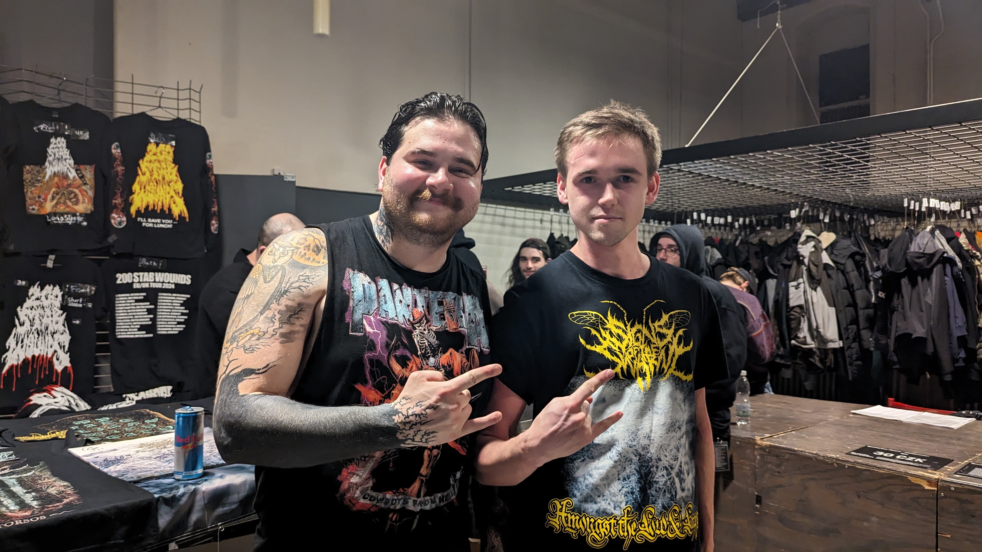 Me and guitarist of signs of the swarm